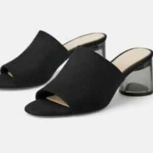 ZARA suede heel with block heel